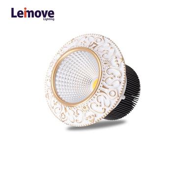 Leimove 10w slim led round downlight in best price LM8017 pearl silver/gold