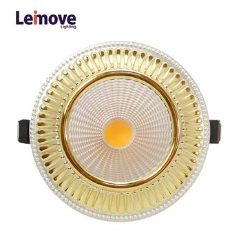 2017 new cob dimmable price led downlight malaysia, led downlight with 120mm cut out  LM8018 matte gold