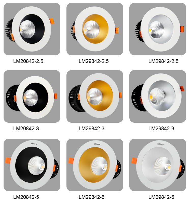 Leimove-High Luminance Commercial Recessed 15w Cob Led Downlight-2