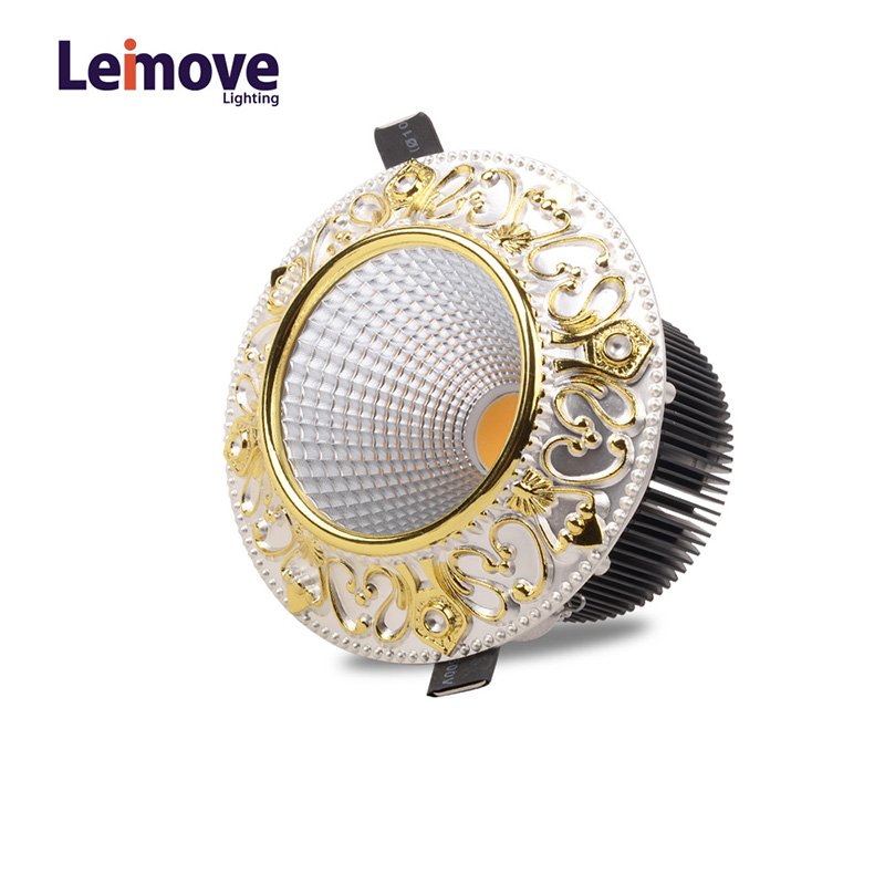 Leimove 10w slim led round downlight in best price LM8017 matte gold