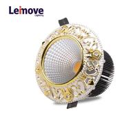 Leimove 10w slim led round downlight in best price LM8017 matte gold