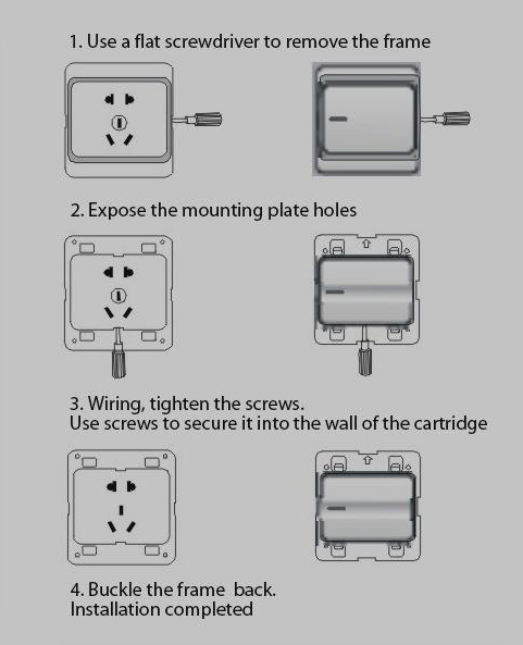 Leimove-One Way White Door Bell Wall Switch | Leimove-2