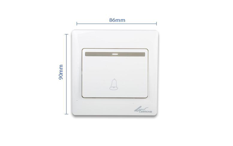 Leimove-One Way White Door Bell Wall Switch | Leimove-5