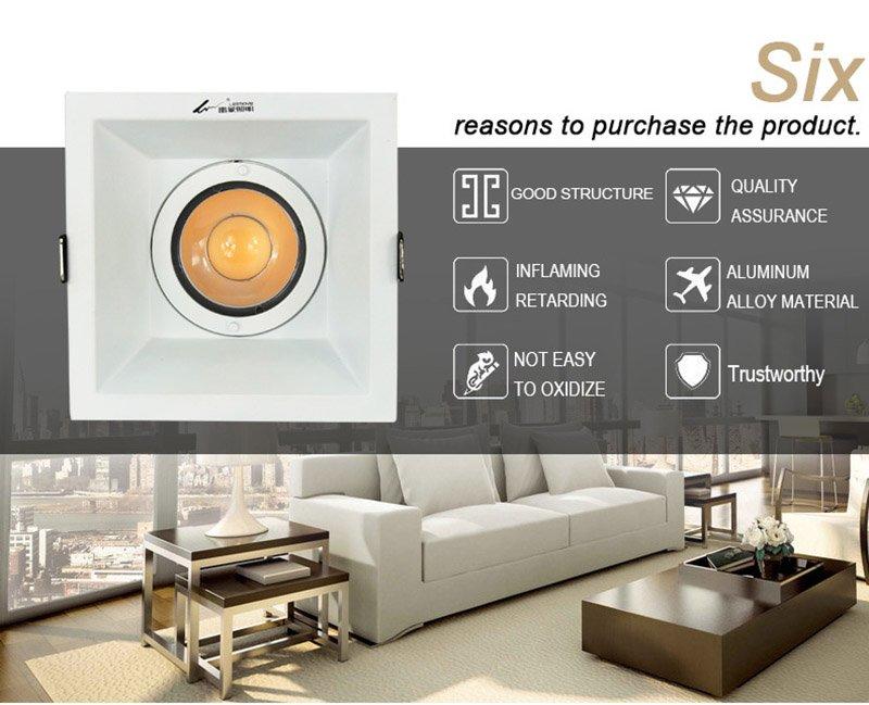 Leimove Anti-glare CRI90 flicker free 2 years warranty 5W LED downlight LM7001-3