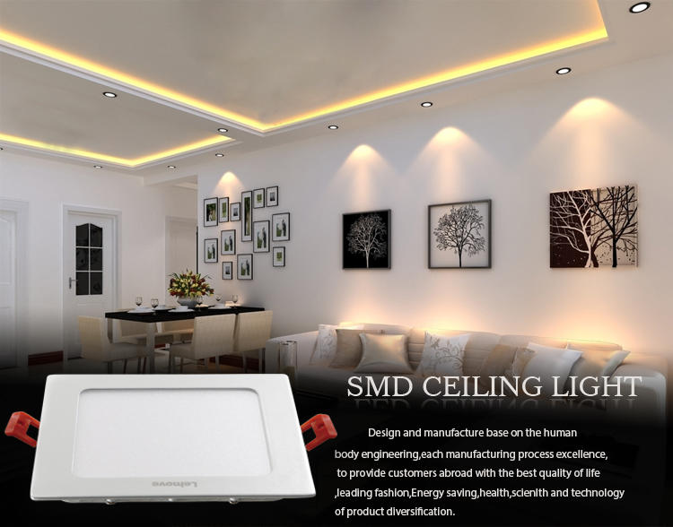 Leimove-Ceiling Light Design, Milky White Rohs Ce ,145x145 9w Smd Led Ceiling Light