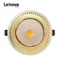 Leimove Led 5W 10W 15W Ultra Bright Recessed Ceiling Spot Lights with 120mm cut out  LM8018 matte gold