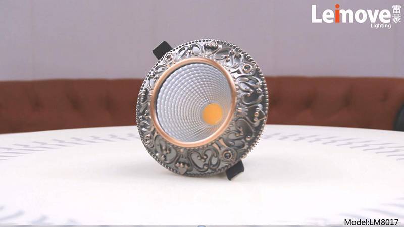 Leimove Energy-Saving Green Antique Brass Retro LED Down light LM8017 5W/10W/15W