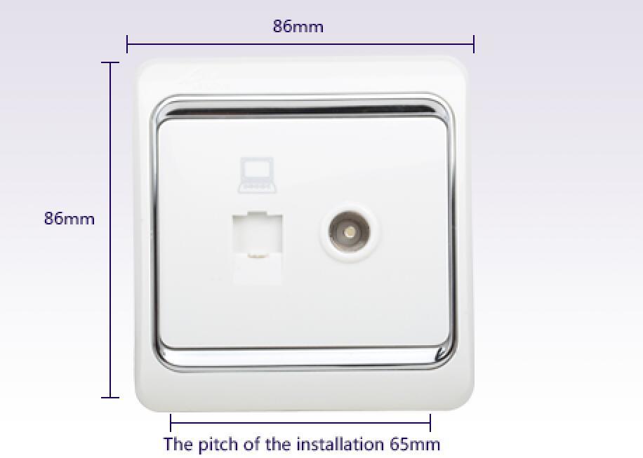 Leimove-Computer And Tv Jack Lmvla | Wall Power Socket Factory-1