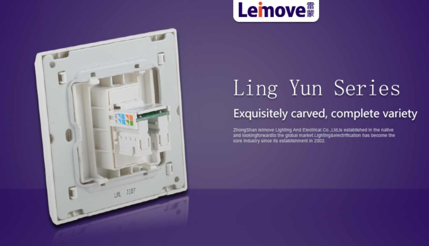 Leimove energy-saving screwless white sockets wholesale for tv-5