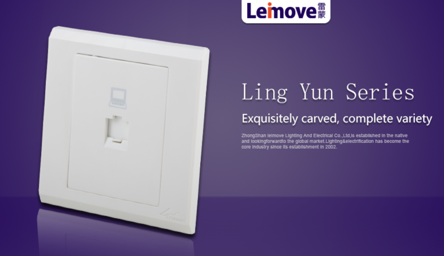 Leimove energy-saving screwless white sockets wholesale for tv-6