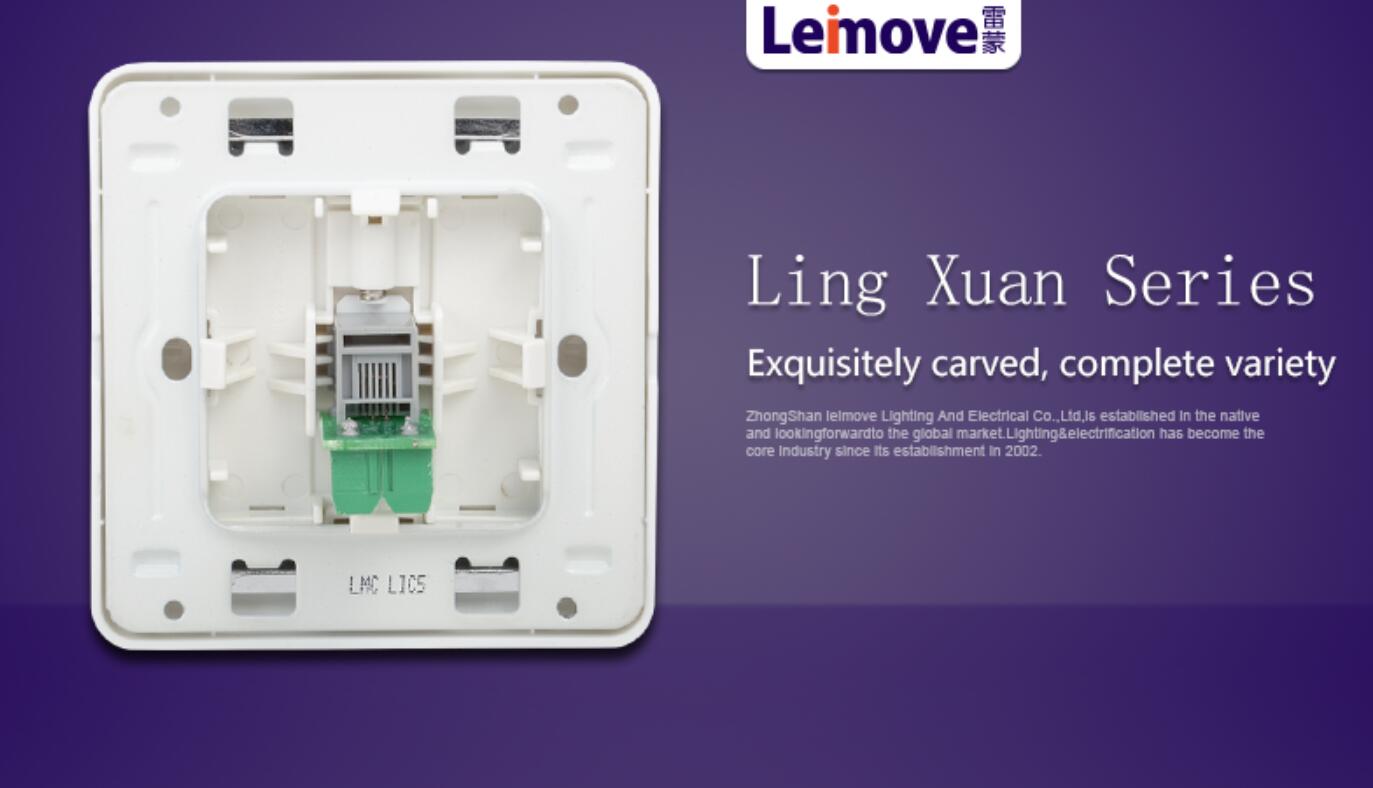 Leimove-High-quality Single Telephone Jack Lmca | Ling Xuan White Series-3
