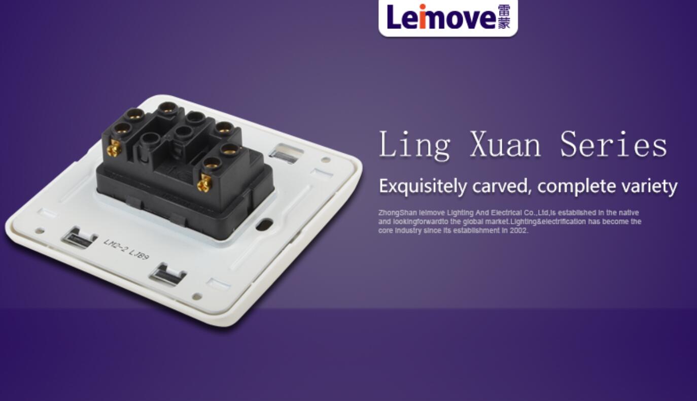 Leimove-Manufacturer Of Double Switch On Two Stilts Lm2-2a-5