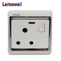 One 15A round plug switch with light LMD15S1-DP（A）