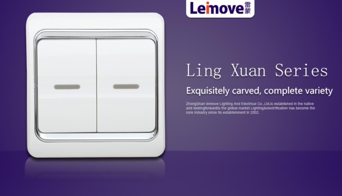 Leimove-Find Light Switches And Sockets Double Switch On Two Stilts Lm2-2a-2